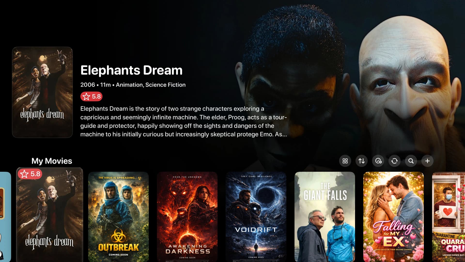 1IPTV Live TV and EPG Guide on Apple TV
