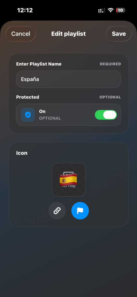 Playlist Edit Protected On